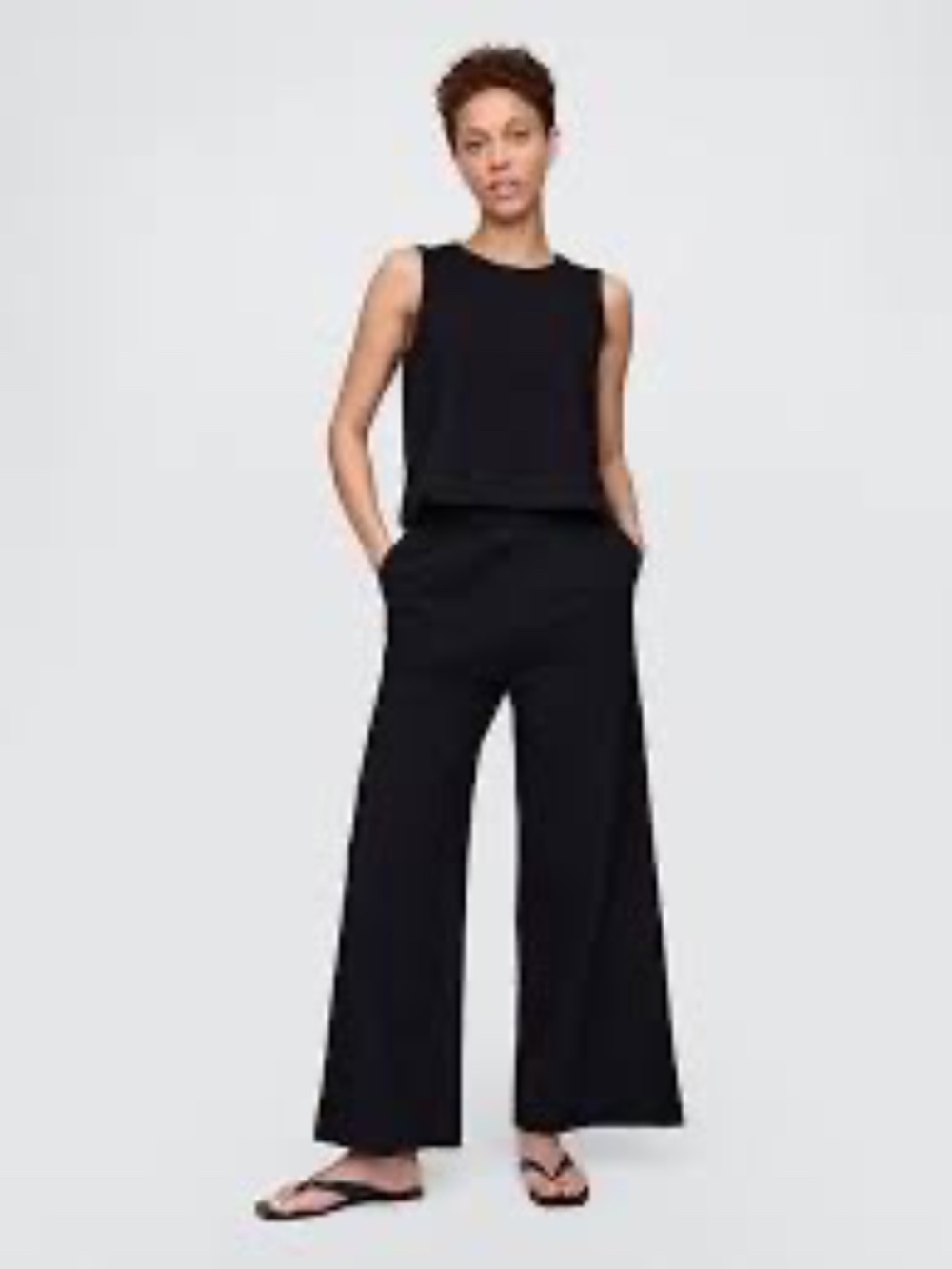 Gap Heavyweight Wide-Leg Pants Black XS NWT